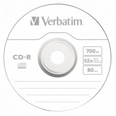 Оптический накопитель Verbatim Диск CD-R 700Mb 52x Cake Box (100шт) (43411)
