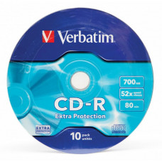 Оптический накопитель Verbatim Диск CD-R 700Mb 52x Cake Box (10шт) (43725)
