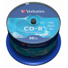Оптический накопитель Verbatim Диск CD-R 700Mb 52x Cake Box (50шт) (43351)

