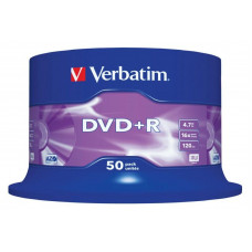 Оптический накопитель Verbatim Диск DVD+R 4.7Gb 16x Cake Box (50шт) (43550)
