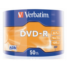 Оптический накопитель Verbatim Диск DVD-R 4.7Gb 16x Cake Box (50шт) (43788)

