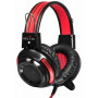 Наушники Oklick Наушники с микрофоном HS-G300 черный/красный 2.5м мониторы оголовье (AH-V1)