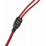Наушники Oklick Наушники с микрофоном HS-G300 черный/красный 2.5м мониторы оголовье (AH-V1)