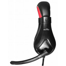 Наушники Oklick Наушники с микрофоном HS-L100 черный/красный 2м мониторы оголовье (NO-530)
