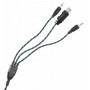Наушники Oklick Наушники с микрофоном ZEUS HS-L400G черный 1.8м мониторы оголовье (NO-3000 LED)