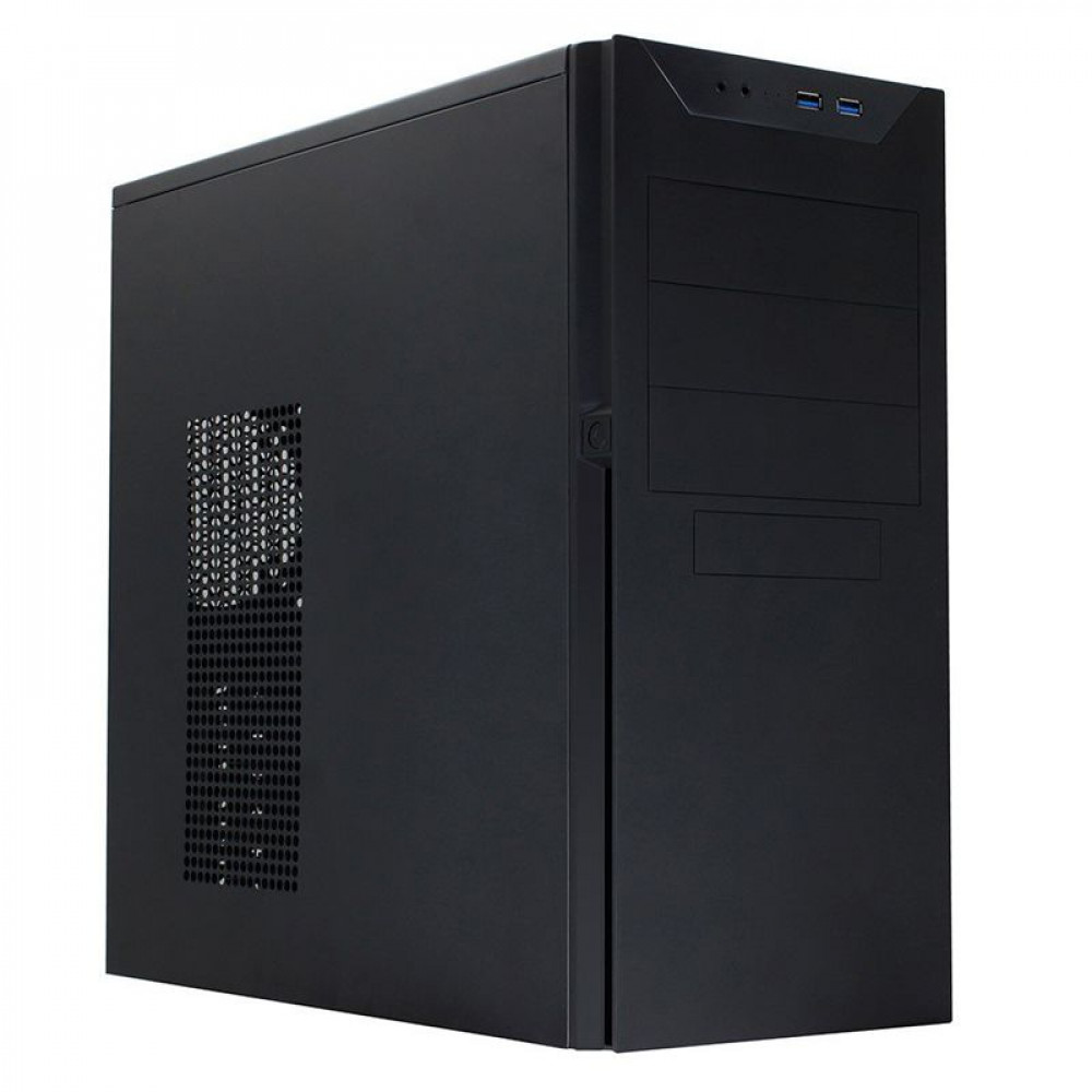 Корпус для ПК Powerman Корпус POWERMAN BA833BK (ATX, 600W PM-600ATX-F, USBx2 + Audio, черный) (6125674)
