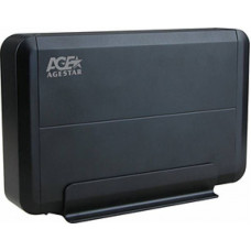 Аксессуар для HDD Agestar Внешний корпус для HDD AgeStar 3UB3O8 SATA пластик/алюминий черный 3.5"
