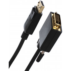 Кабель-переходник VCOM DisplayPort M ---&ampgt DVI M  1,8м