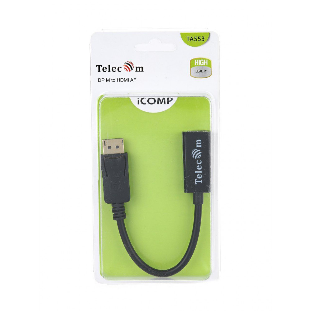 Кабель-переходник Telecom DP --&gt HDMI-F 0.2м Кабель-переходник Telecom DP --&gt HDMI-F 0.2м