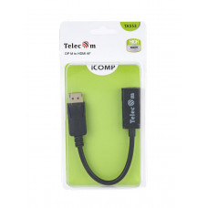Кабель-переходник Telecom DP --&ampgt HDMI-F 0.2м