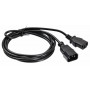 Кабель Buro Кабель-удлинитель питания IEC320-C13/IEC320-C14 1.8м
