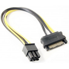 Адаптер Cablexpert разветвитель питания SATA - PCI-Express 6pin, для подключения видеокарты
