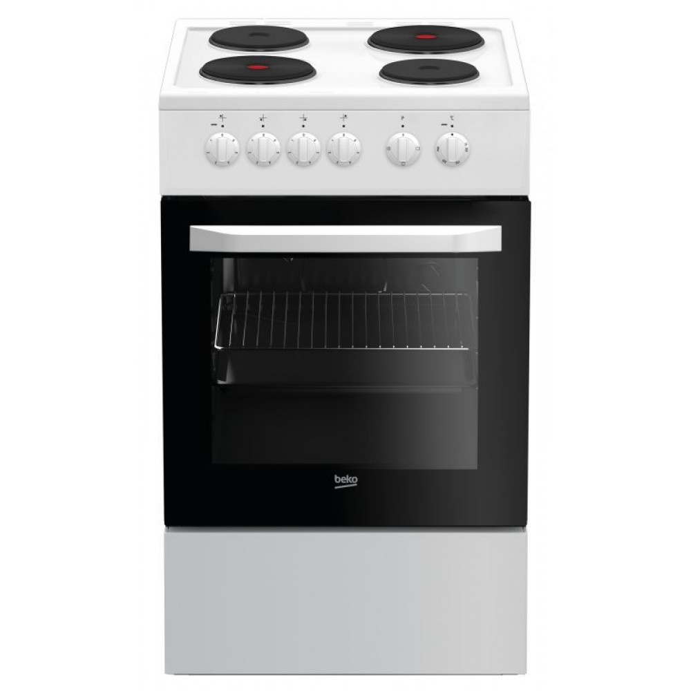Кухонная плита BEKO Плита Электрическая Beko FFSS 56000 W белый эмаль
