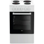Кухонная плита BEKO Плита Электрическая Beko FFSS 56000 W белый эмаль
