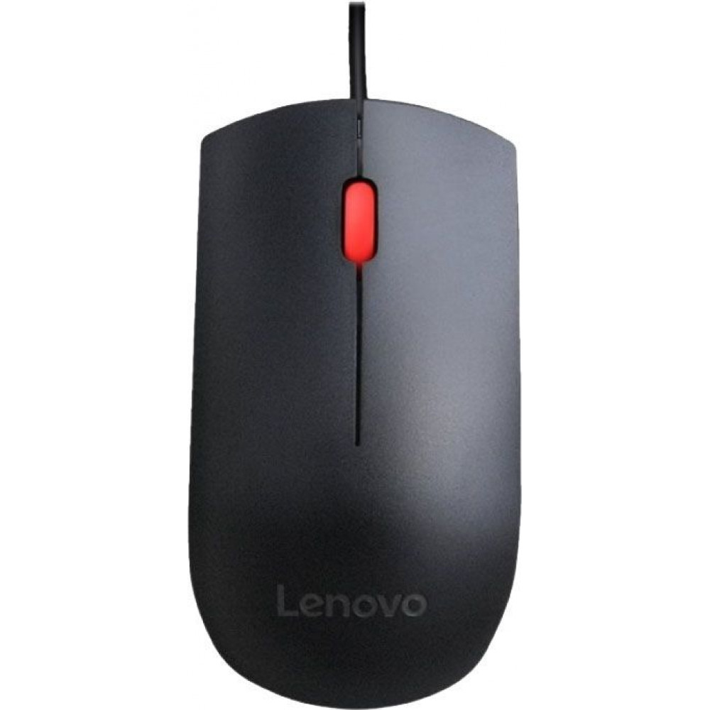 Беспроводная оптическая мышь Lenovo Essential черная (1600dpi) USB 4Y50R20863