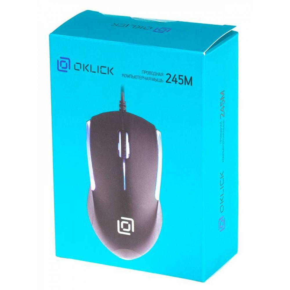 Компьютерная мышь Oklick Мышь 245M белый оптическая (1000dpi) USB (3but)