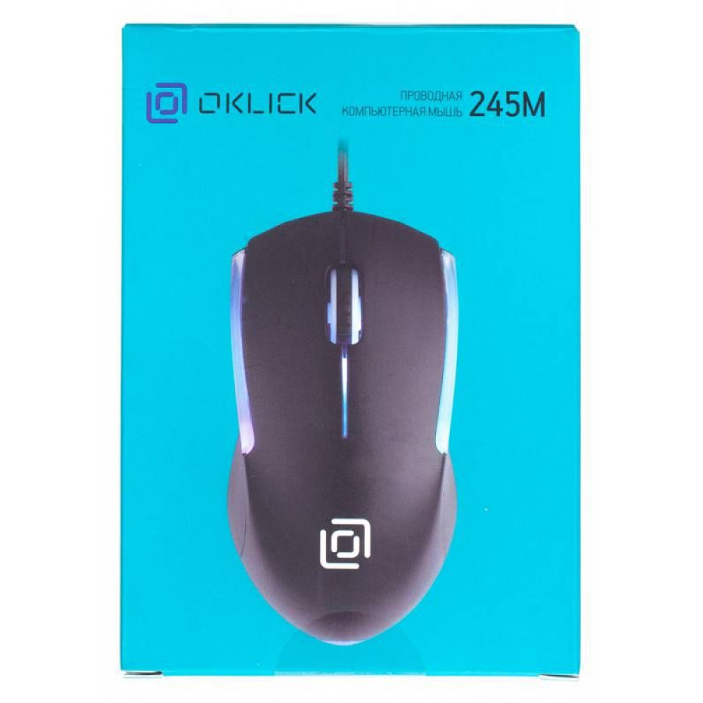 Компьютерная мышь Oklick Мышь 245M белый оптическая (1000dpi) USB (3but)