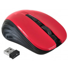 Компьютерная мышь Oklick Мышь 545MW черный/красный оптическая (1600dpi) беспроводная USB (3but)
