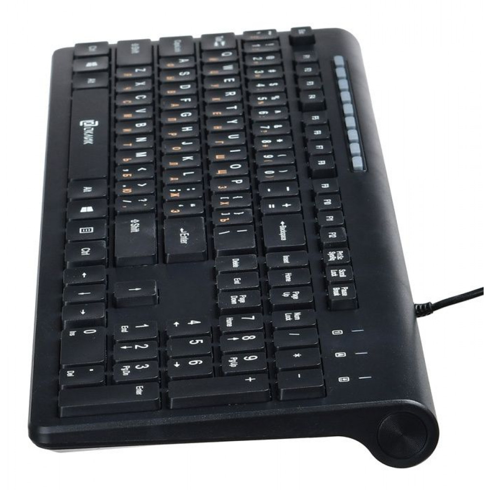 Клавиатура Oklick Клавиатура 480M черный/серый USB slim Multimedia