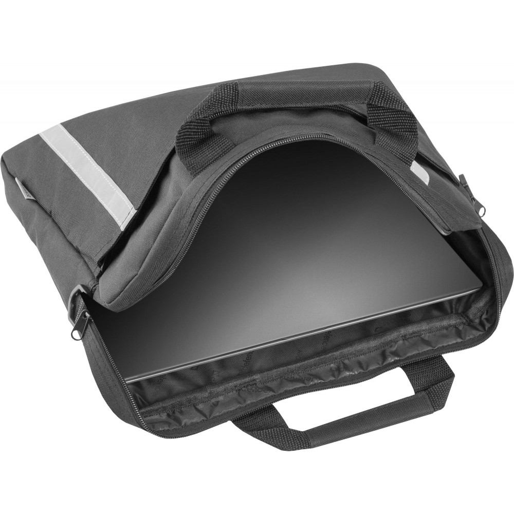 Defender Сумка для ноутбука Shiny 15-16" черный, светоотражающая полоса Defender Shiny 15&ampquot-16&ampquot Black
