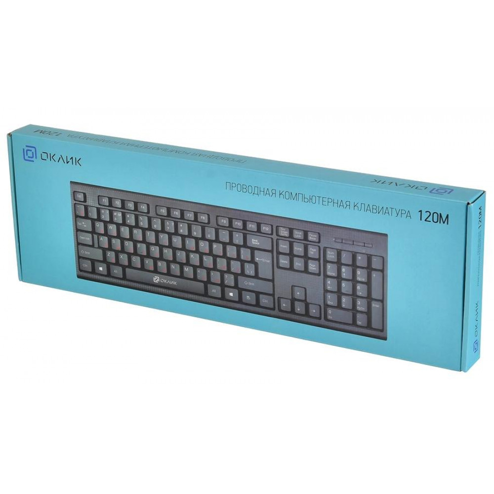 Клавиатура Oklick 120M черный USB (1083044) Oklick 1083044