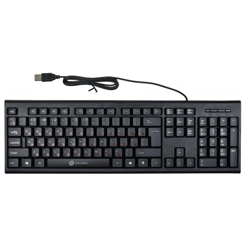 Клавиатура Oklick 120M черный USB (1083044) Oklick 1083044