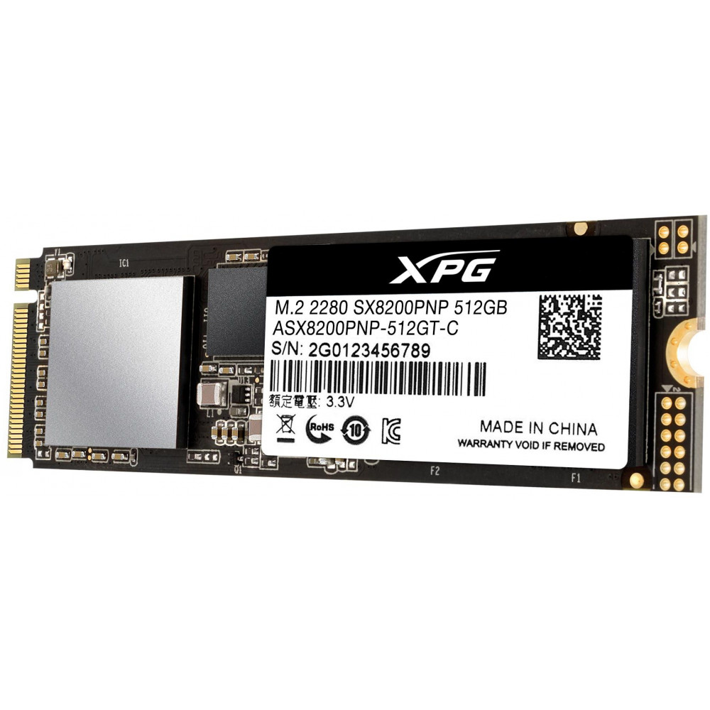 Твердотельный накопитель ADATA XPG SX8200 Pro 512GB (ASX8200PNP-512GT-C)
