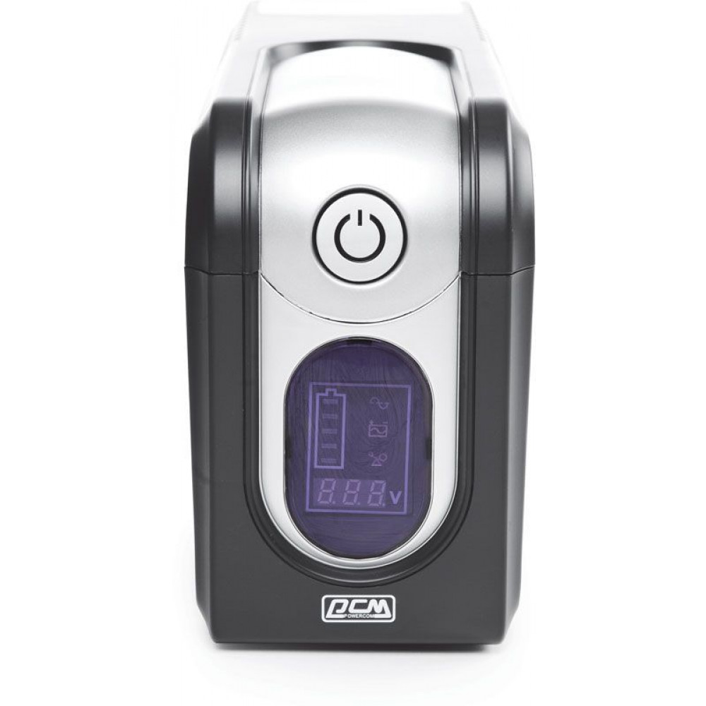 ИБП Powercom Imperial IMD-625AP, LCD, 625 ВА/375 Вт, 3 розетки IEC320 C13 с резервным питанием, 2 розетки с фильтрацией, USB, защита RJ45/RJ11, 105x334x168 мм, 6.3 кг
