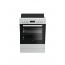 Кухонная плита BEKO Плита Электрическая Beko FSM67300GWS белый стеклокерамика