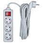 Сетевой фильтр Buro Сетевой фильтр 300SL-5-G 5м (3 розетки) серый (пакет ПЭ)