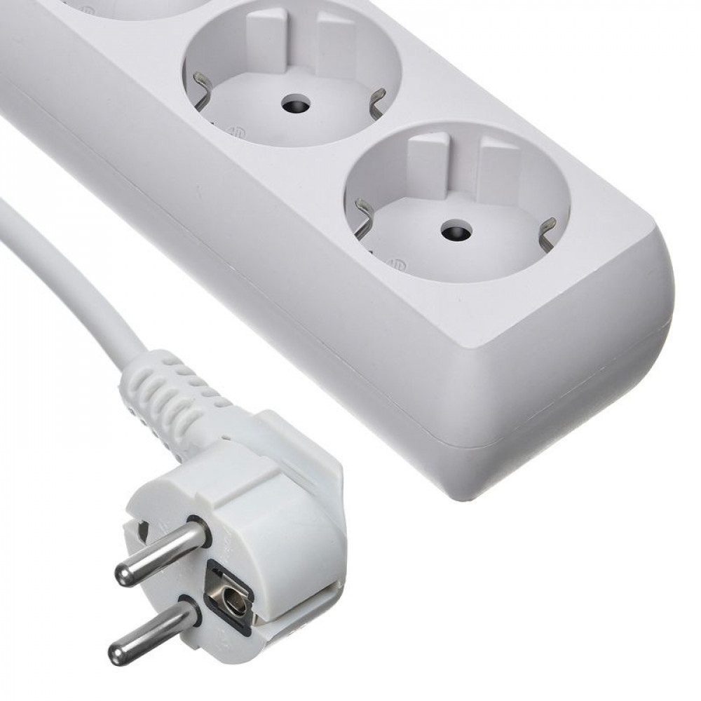 Сетевой фильтр Buro Сетевой фильтр 300SL-5-G 5м (3 розетки) серый (пакет ПЭ)