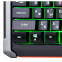 Клавиатура Oklick Клавиатура 717G черный/серый USB Multimedia LED