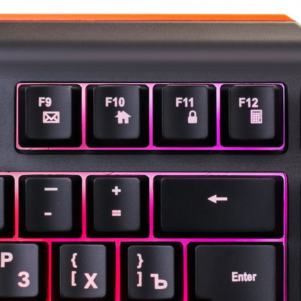 Клавиатура Oklick Клавиатура 717G черный/серый USB Multimedia LED