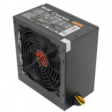 Блок питания Ginzzu CB600 12CM black,24+4p,2 PCI-E(6+2), 4*SATA,3*IDE,оплетка MB, кабель питания
