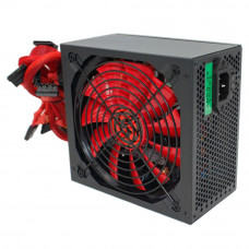 Блок питания Ginzzu PC500 14CM(Red) 80+ black,APFC,24+4p,2 PCI-E(6+2), 5*SATA, 4*IDE,оплетка, кабель питания,цветная коробка
