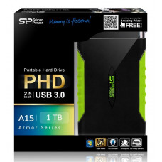 Жесткий диск Silicon Power Жесткий диск USB 3.0 1Tb A15 SP010TBPHDA15S3K Armor 2.5" черный
