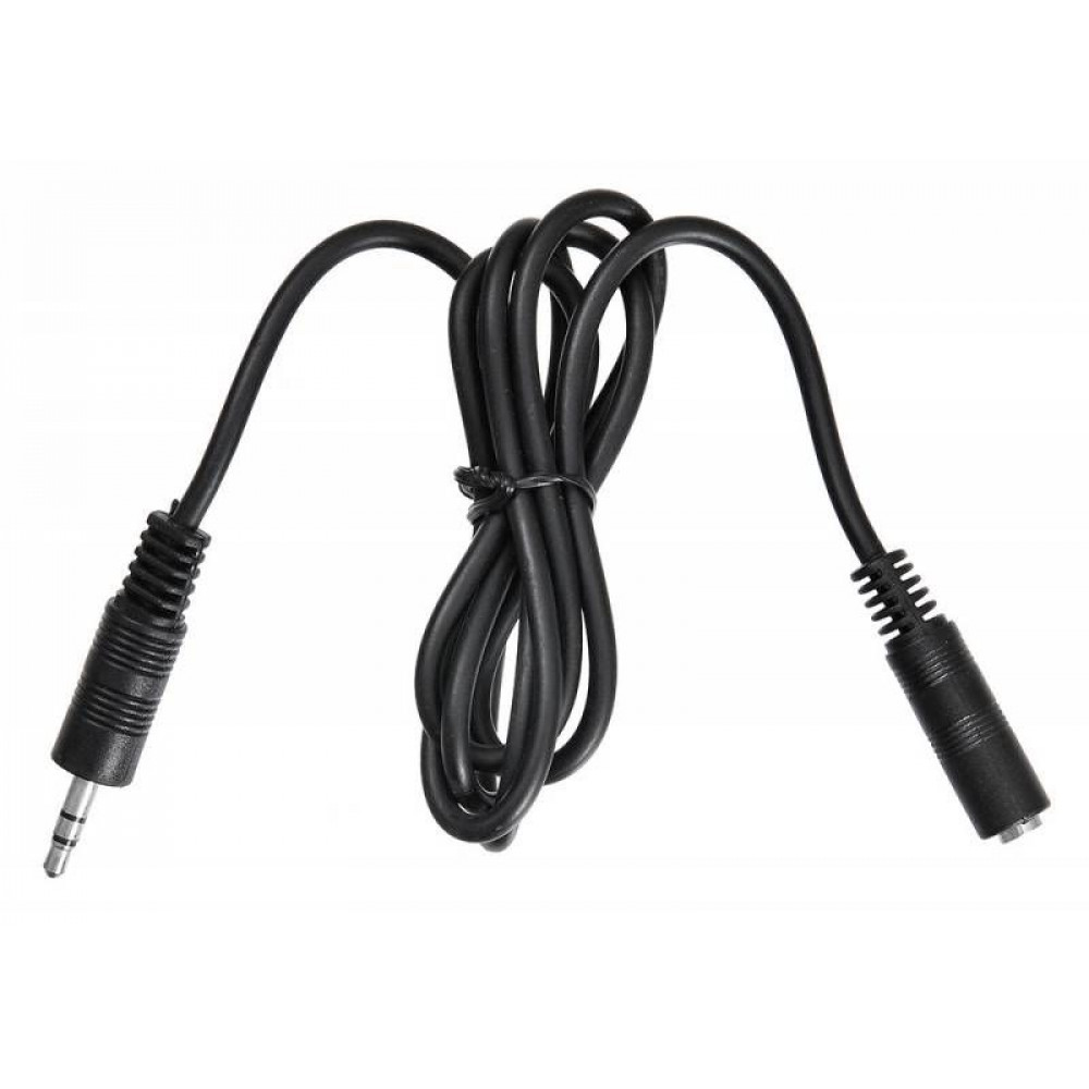 Кабель Buro Кабель-удлинитель аудио BAAC003-1 Jack 3.5 (m)/Jack 3.5 (f) 1м. черный

