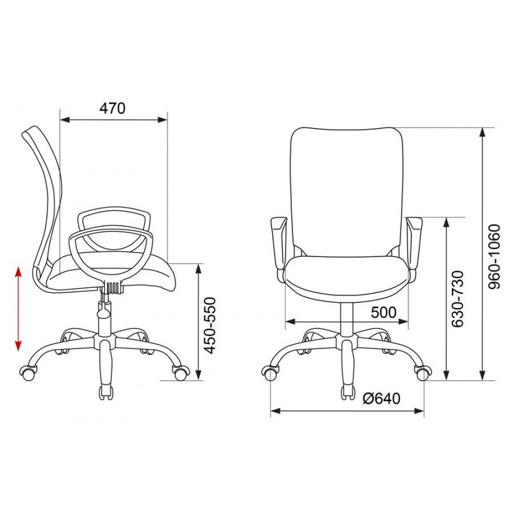 Компьютерное кресло Бюрократ Кресло CH-599AXSL/32G/TW-11 спинка сетка серый TW-32K03 сиденье черный TW-11 крестовина хро
