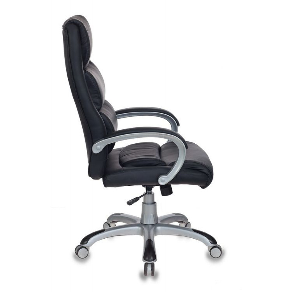 Компьютерное кресло Бюрократ Кресло руководителя CH-S840N/BLACK черный искусственная кожа (пластик серебро)
