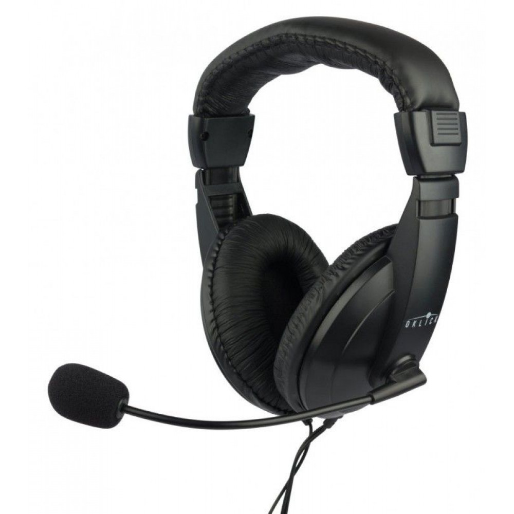 Наушники Oklick Наушники с микрофоном HS-M137V черный 1.8м мониторы оголовье
