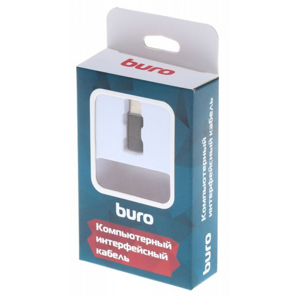 Кабель Buro Переходник USB Type-C (m)-microUSB (f) черный 0.1м (BHP RET TPC-MCR)
