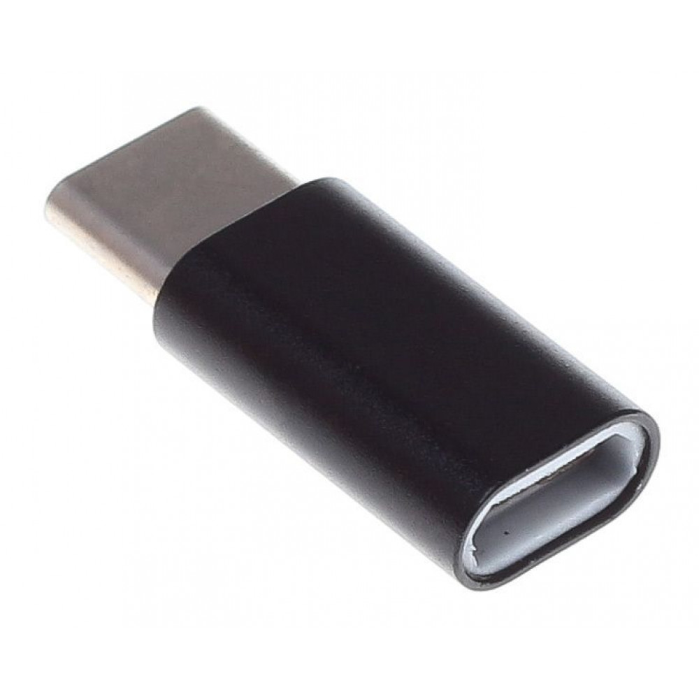 Кабель Buro Переходник USB Type-C (m)-microUSB (f) черный 0.1м (BHP RET TPC-MCR)

