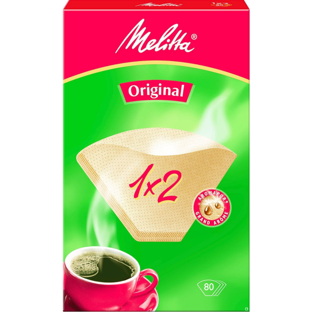 Фильтры Filtero для кофе для кофеварок капельного типа №2 80 шт Brown
