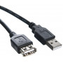 Кабель Telecom USB 2.0 Type-AM - USB 2.0 Type-AF 1.5м
