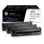 Набор из 3 тонер-картриджей HP LaserJet 201X High Yield Cyan (CF253XM)
