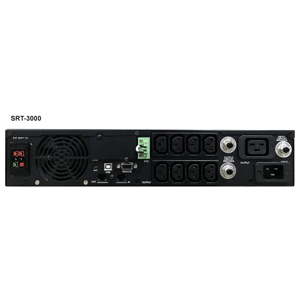 ИБП Powercom Smart-UPS SRT-3000A LCD, Line-Interactive, 3000VA/2700W, Rack/Tower, IEC, Serial+USB, SmartSlot, поддержка доп. батарей
