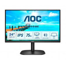 Монитор AOC МОНИТОР 23.8" 24B2XH Black (IPS, 1920x1080, 75Hz, 8 ms, 178°/178°, 250 cd/m, 20M:1, +HDMI 1.4)
