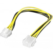 Удлиннитель GIGABYTE 25CRI-300307-B0R кабеля питания 8-pin EPS (female) to 8-pin EPS (male) CABLE POWER #18 300mm, OEM