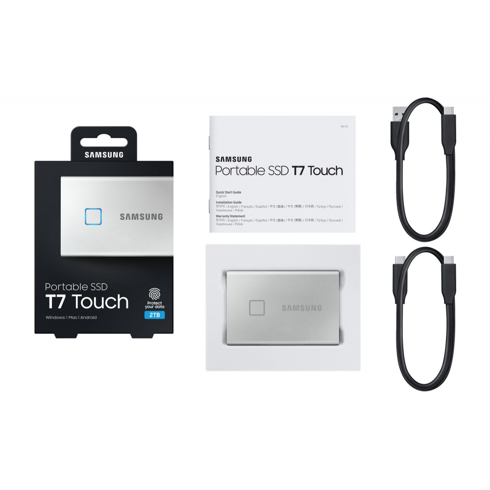 Внешние HDD и SSD Samsung T7 Touch 2000GB (MU-PC2T0SWW)
