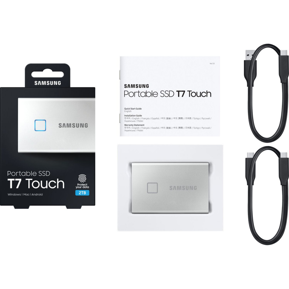 Внешние HDD и SSD Samsung T7 Touch 2000GB (MU-PC2T0SWW)